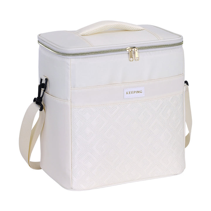 Cooler bag with insulating interior and practical carrying system Stornfield