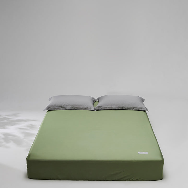 Cooling Breathable Fitted Sheet and Pillowcase Set with Deep Pocket Microfiber