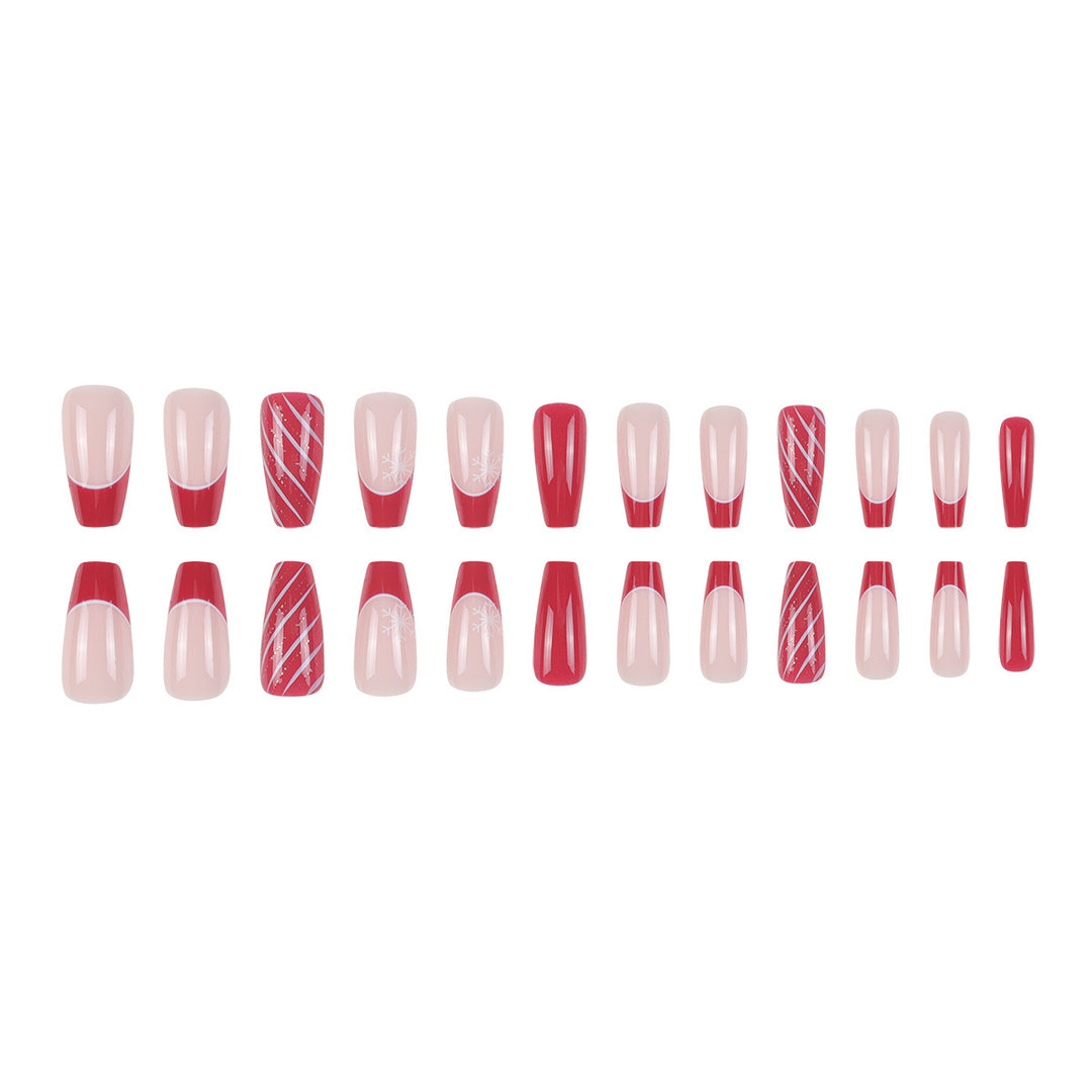 Long Elegant Press-On Nail Set Stornfield