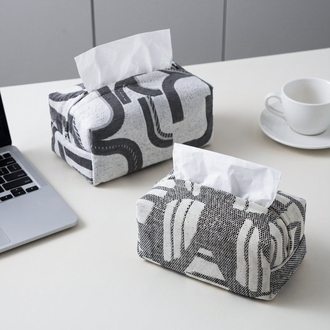 Designer tissue box holder