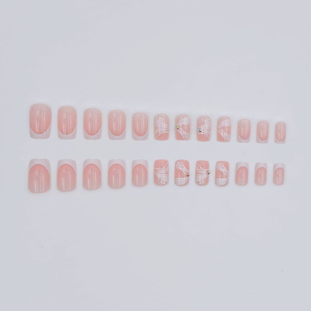Artistic French Tip Nail Art Set