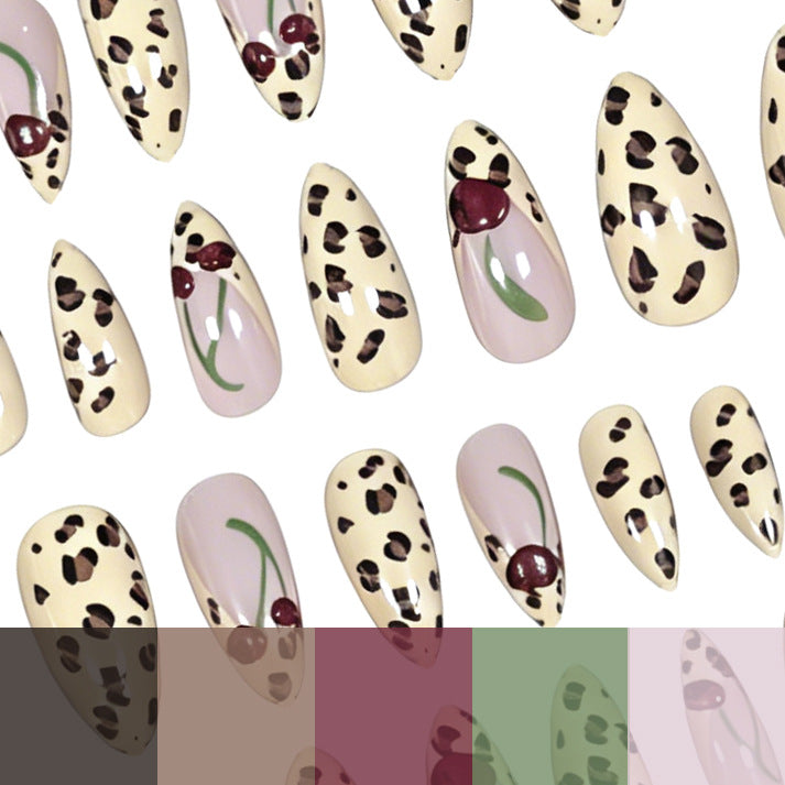 Artistic Leopard Print Press-On Nail Extensions Stornfield