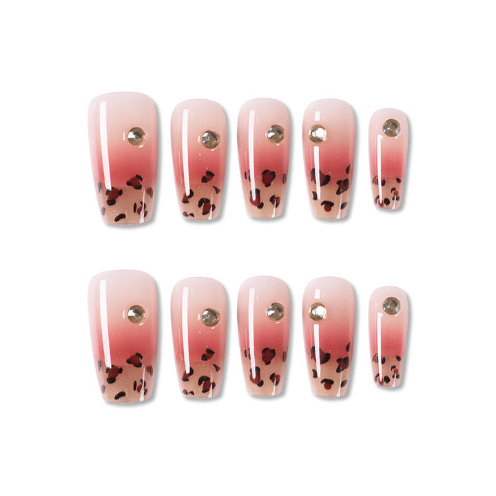 Artistic Ombre Leopard Print Press-On Nails Stornfield