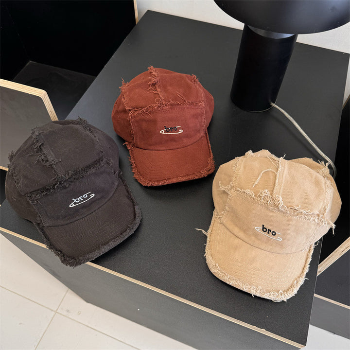 Men's Distressed Denim Snapback Cap Stornfield