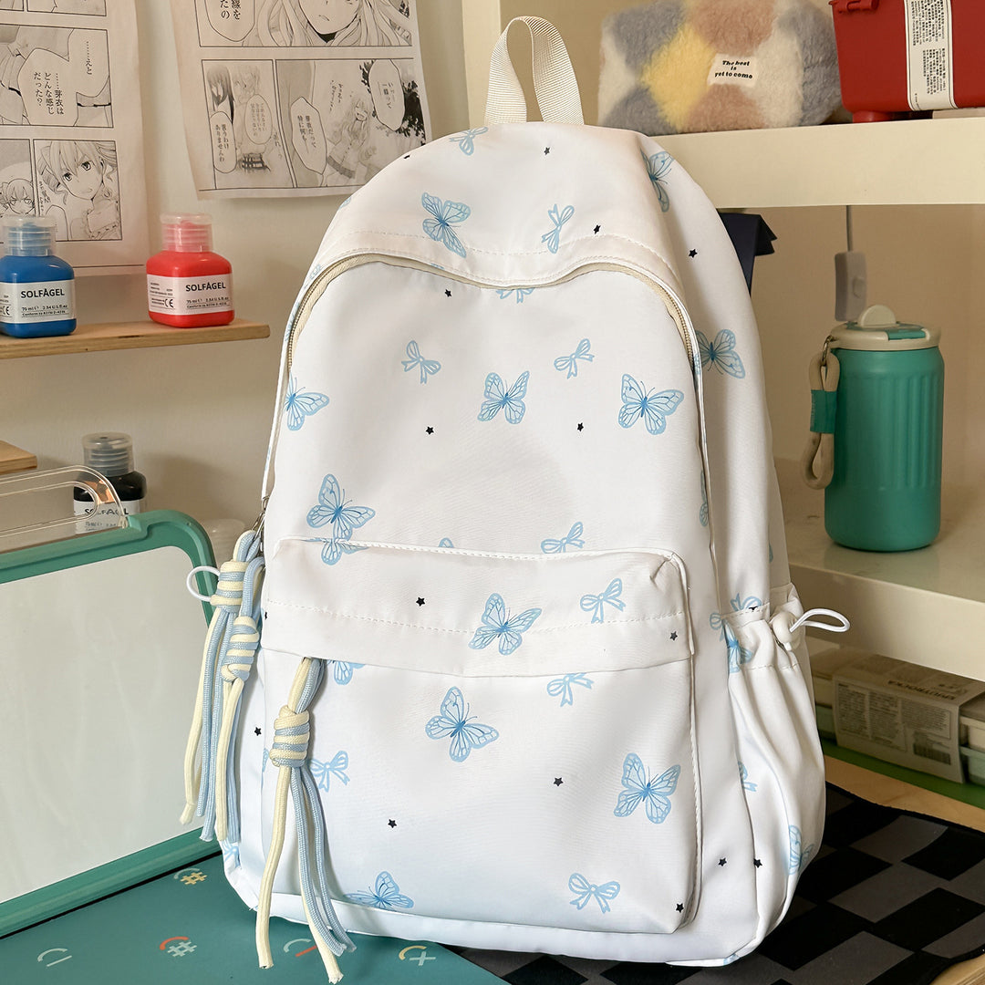 Charming Butterfly Print Casual Backpack Stornfield