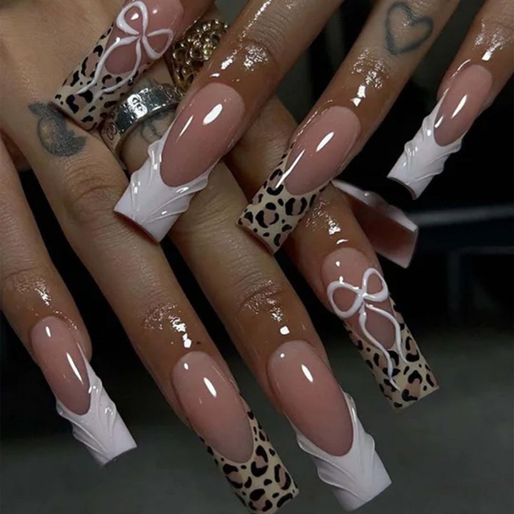 Elegant Floral Acrylic Nail Design Enhancements Stornfield