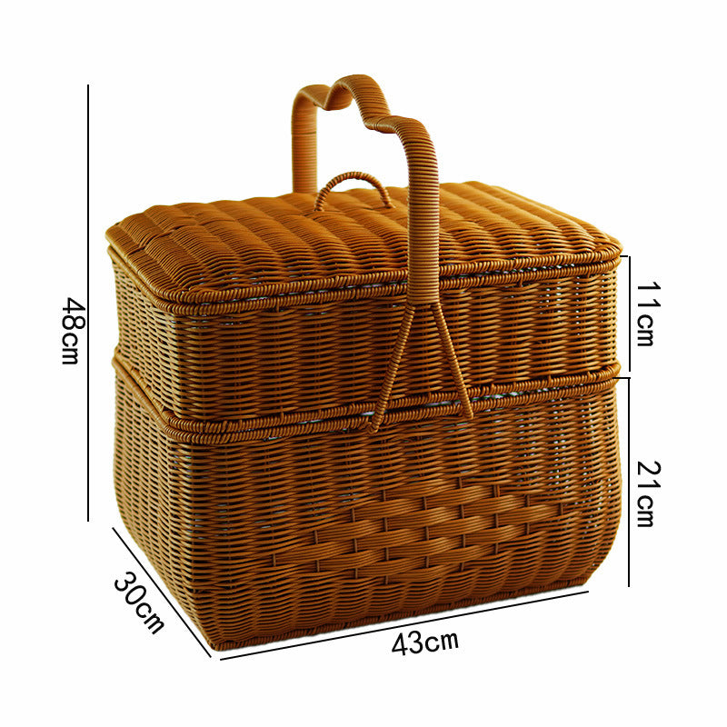 Decorative Wicker Storage Container Stornfield