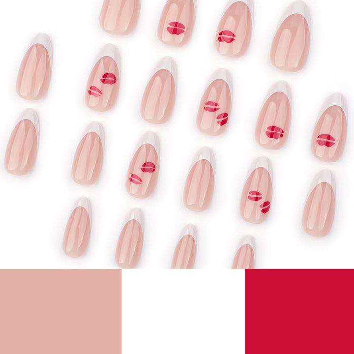 Artistic Nail Extensions with Glamorous Lip Design Stornfield