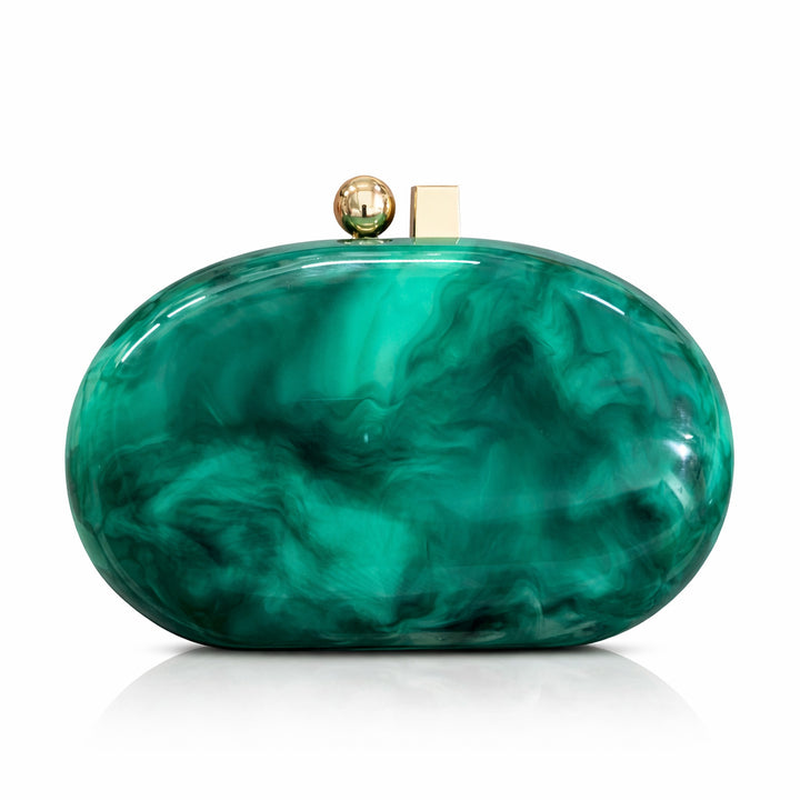 Elegant Oval Evening Clutch