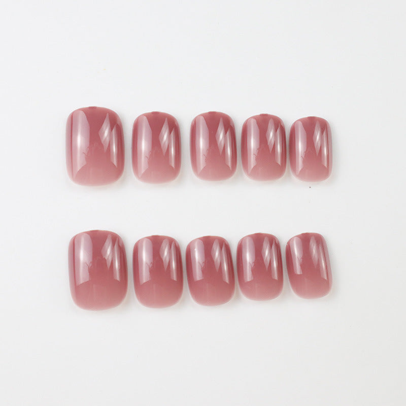 Minimalist Glossy Press-On Nail Set Stornfield