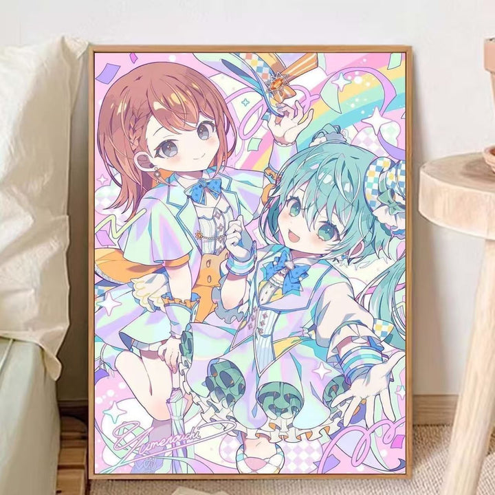 Whimsical Anime-Inspired Canvas Art Print Stornfield