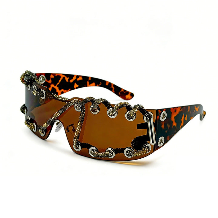 Women's sunglasses with unique lacing design Stornfield