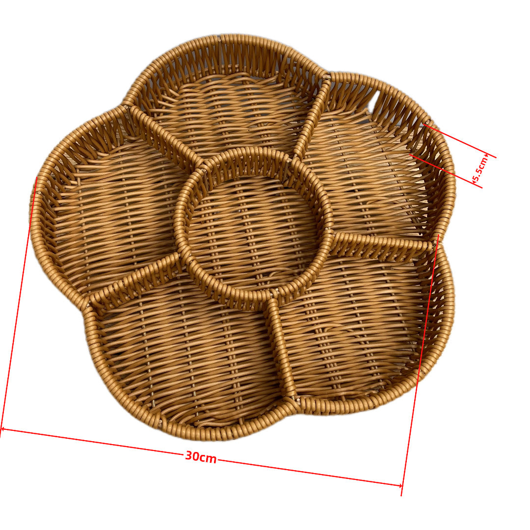 Women’s beef serving basket with four compartments Stornfield