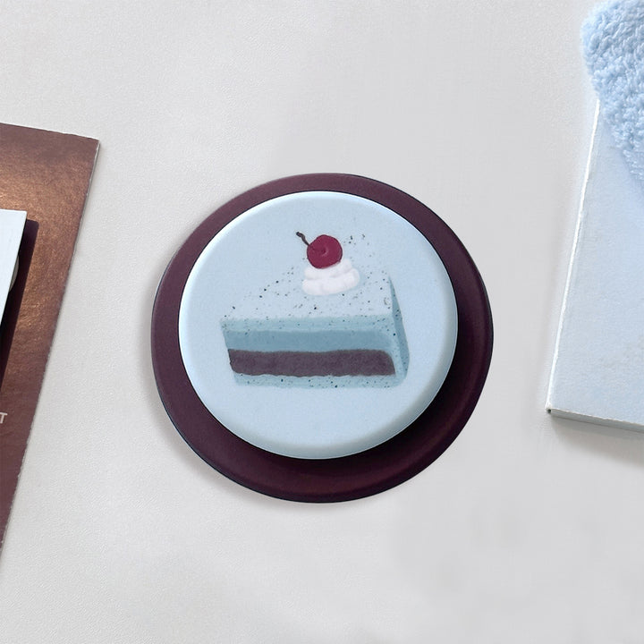 Cute cake design coffee mug coaster Stornfield