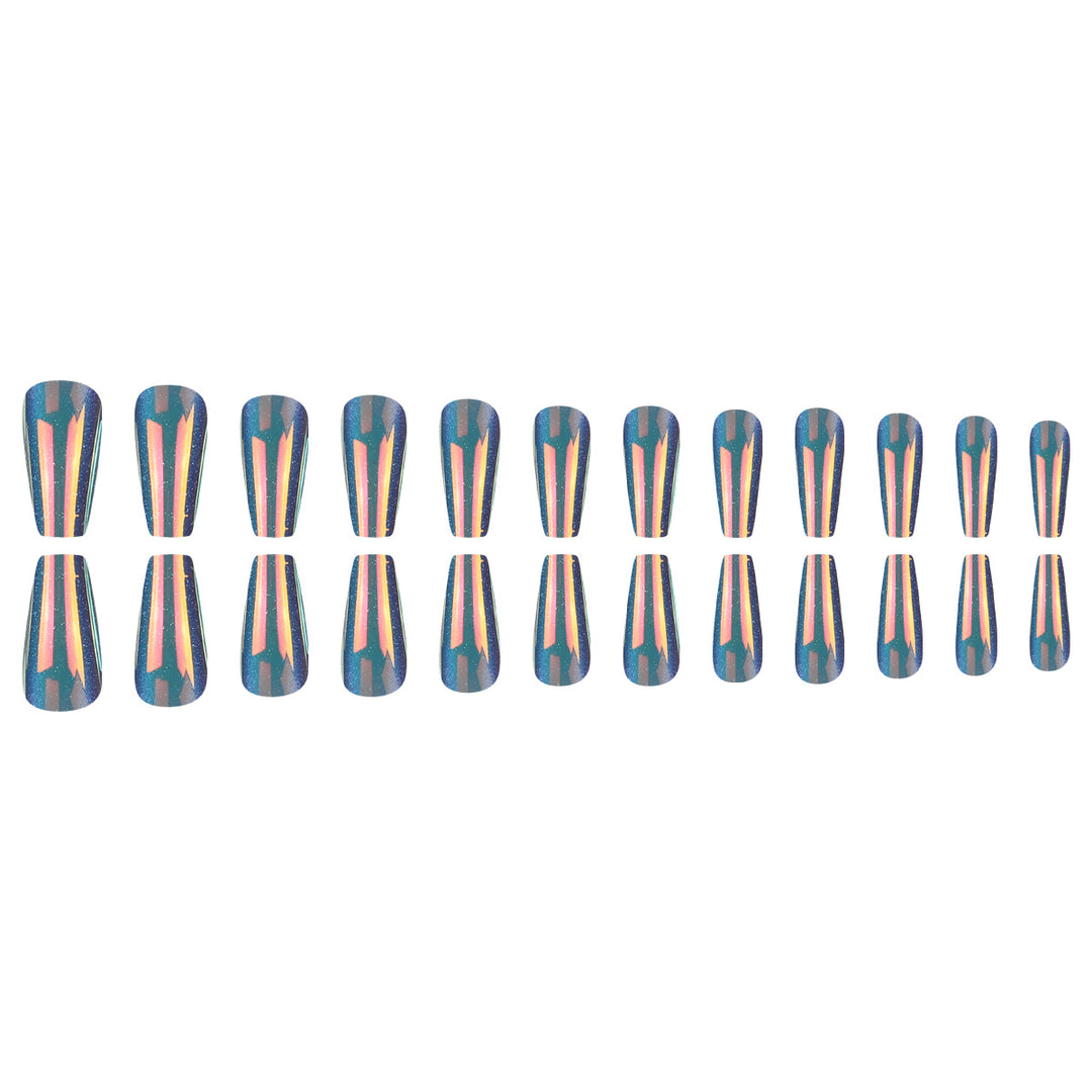 Glossy Long Stiletto Press-On Nails Stornfield
