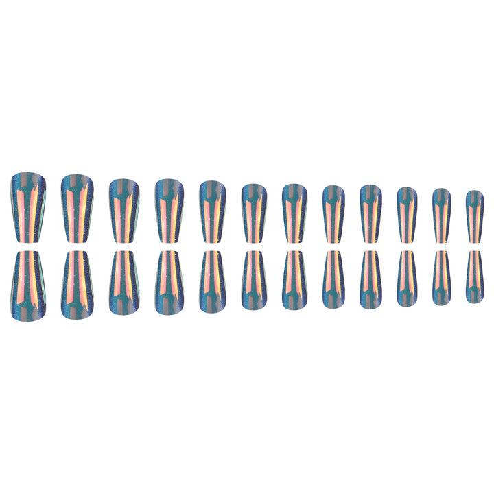 Glossy Long Stiletto Press-On Nails Stornfield