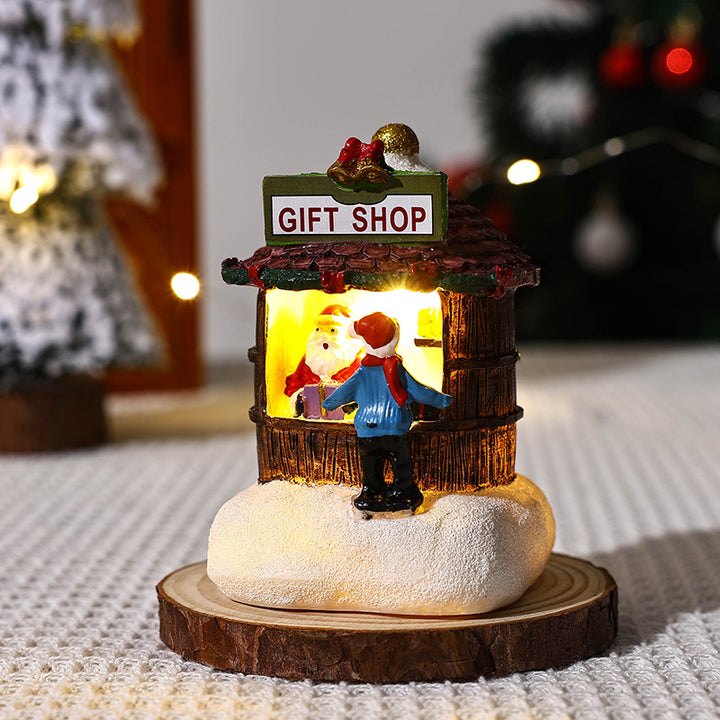 Illuminated Christmas village decoration Stornfield