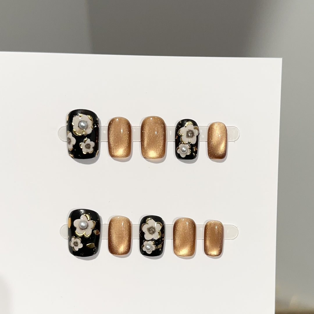 Floral Design Press-On Nails