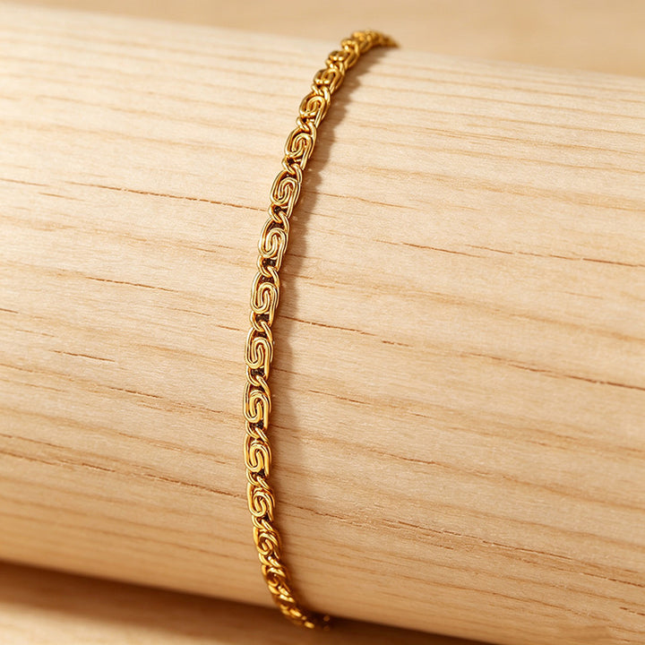 Woven Silver Chain Bracelet Stornfield