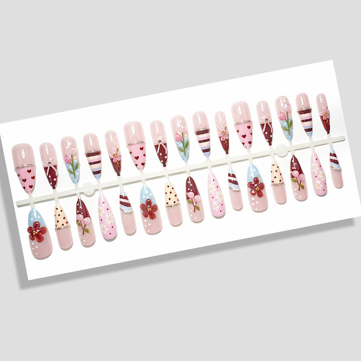 Elegant Nail Art Press-On Kit