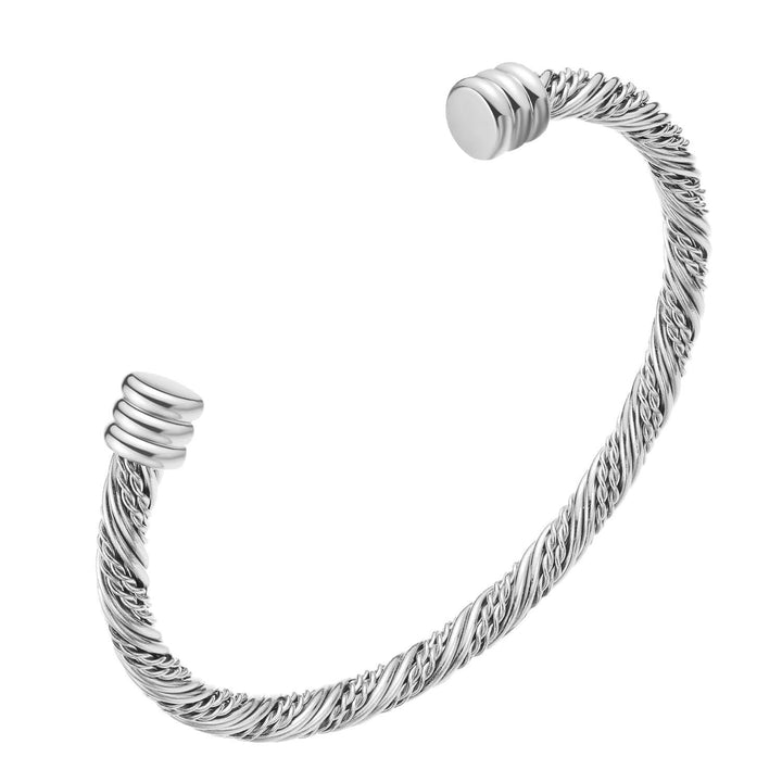 Twisted Cable Design Cuff Bracelet Stornfield