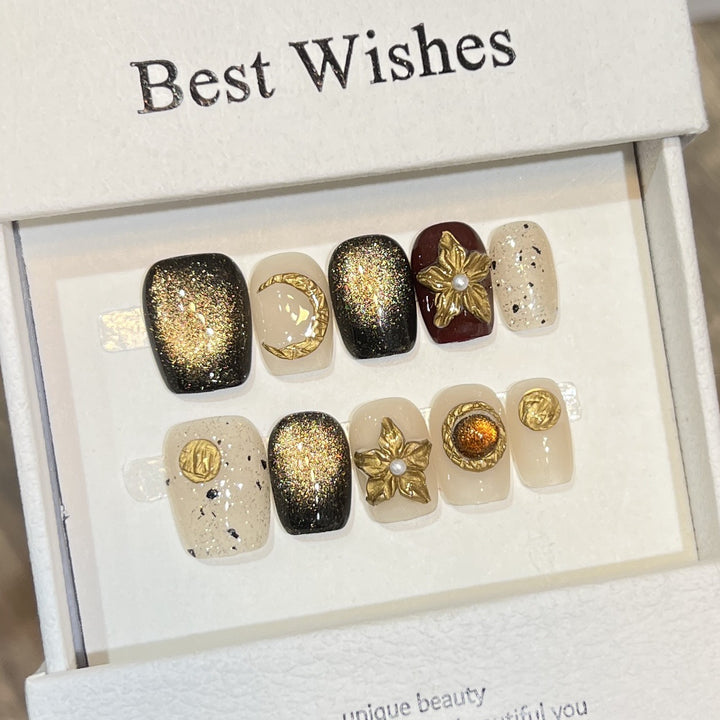 Unique Decorative Press-On Nail Set Stornfield