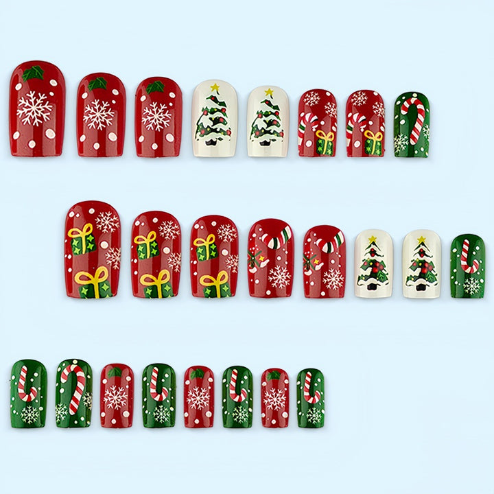 Christmas art nails in festive design Stornfield