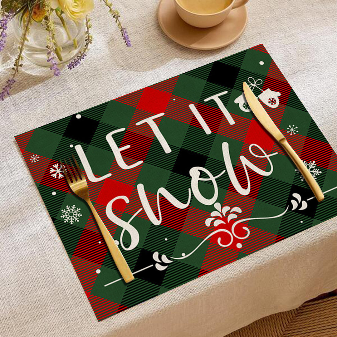 Festive Christmas-Themed Placemats