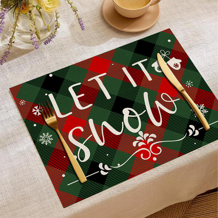 Festive Christmas-Themed Placemats