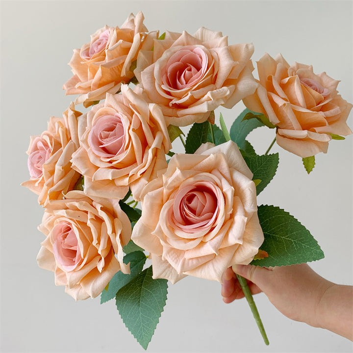 Faux Rose Flower Arrangement