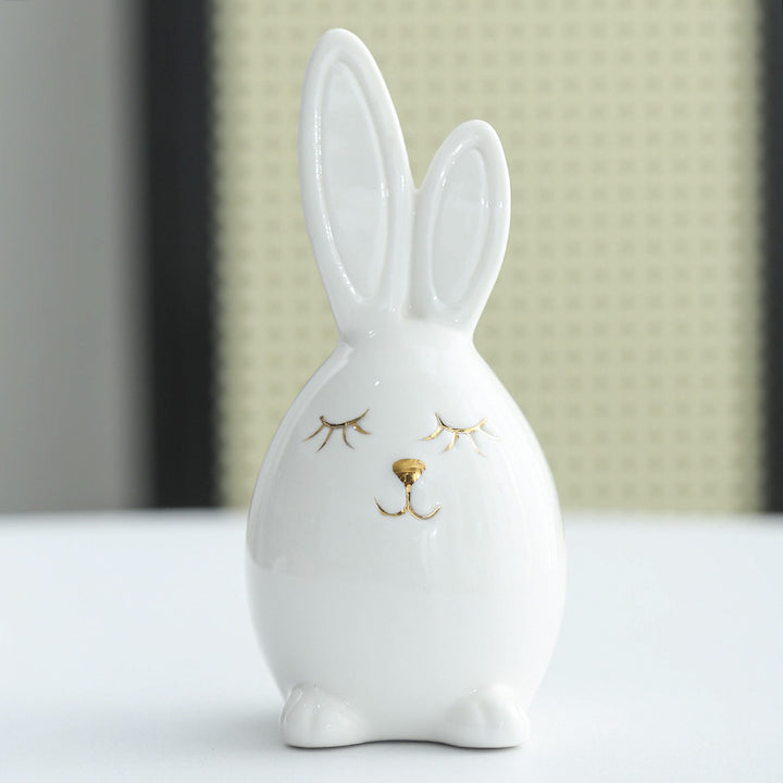 Decorative Ceramic Bunny Figurine Stornfeild