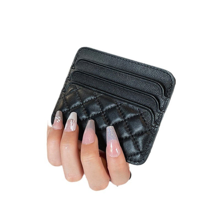 Quilted Leather Slim Card Holder Stornfield