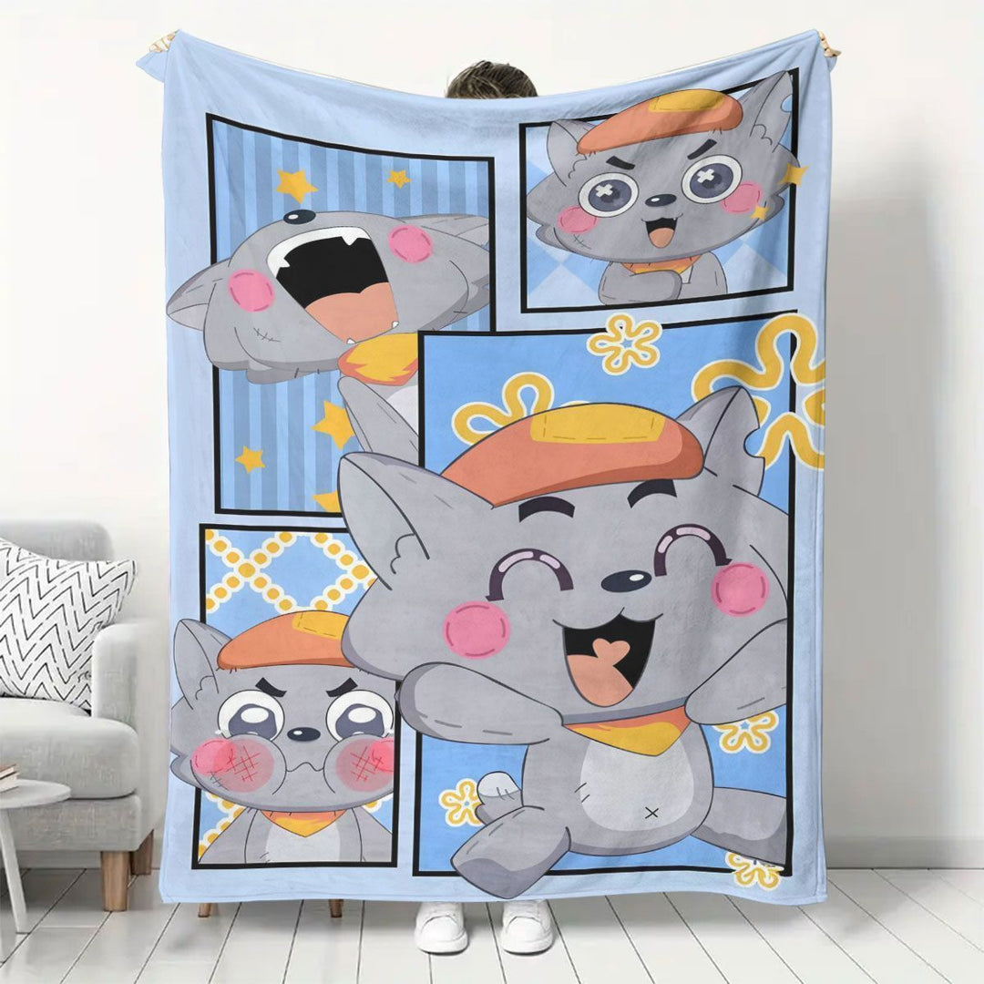 Cartoon Character Fleece Blanket