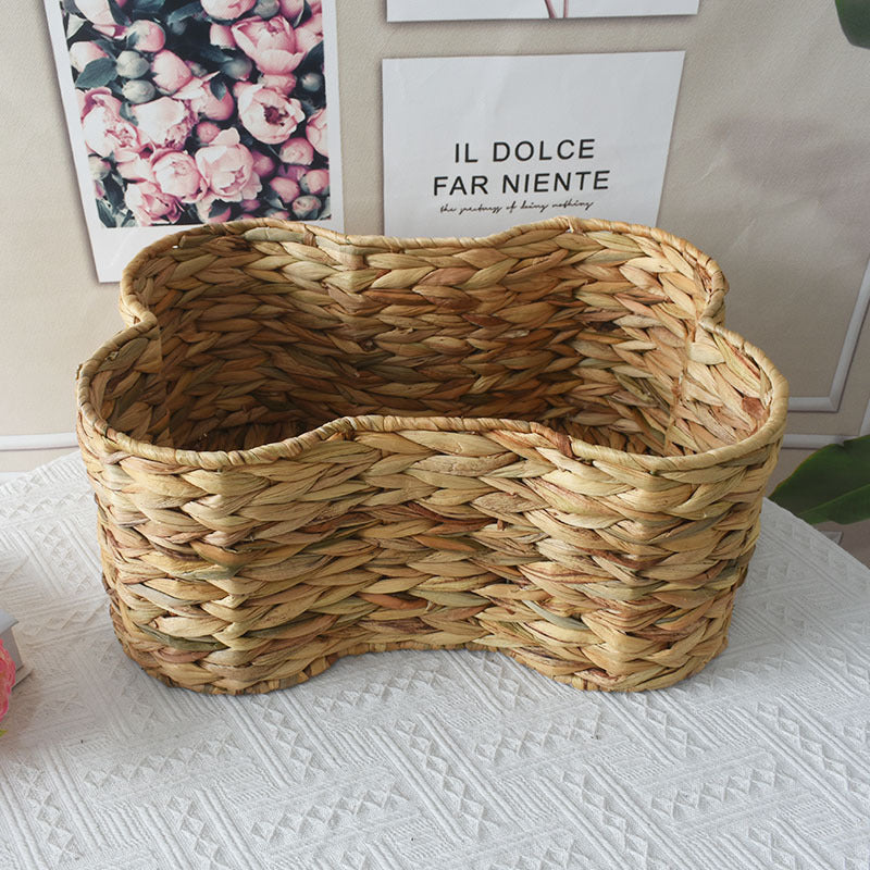Woven Storage Basket with Organic Curved Design Stornfield