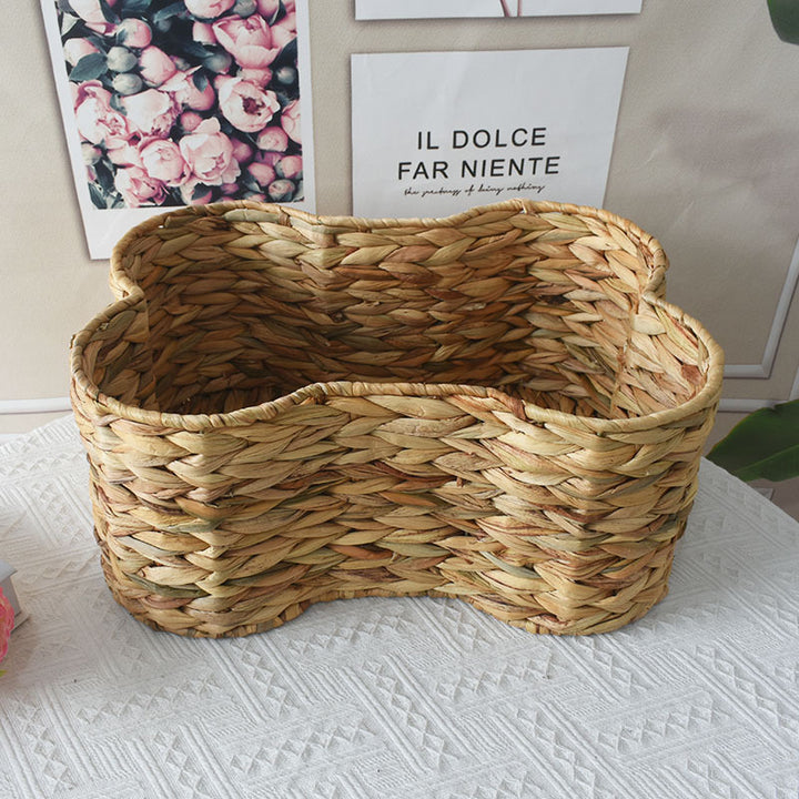 Woven Storage Basket with Organic Curved Design Stornfield