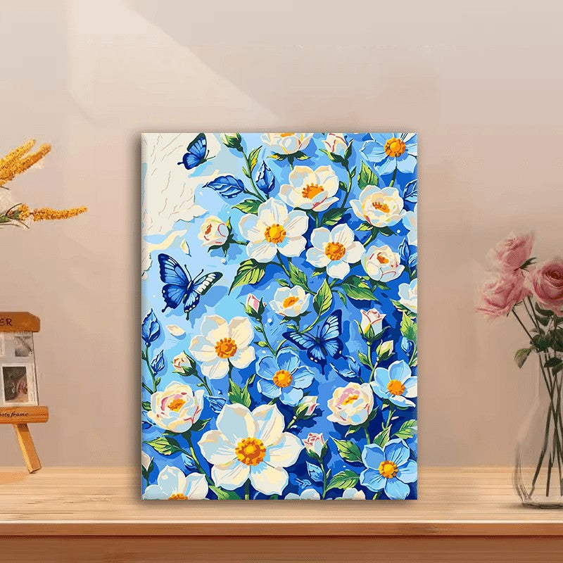 Floral Butterfly Canvas Art Print Stornfield