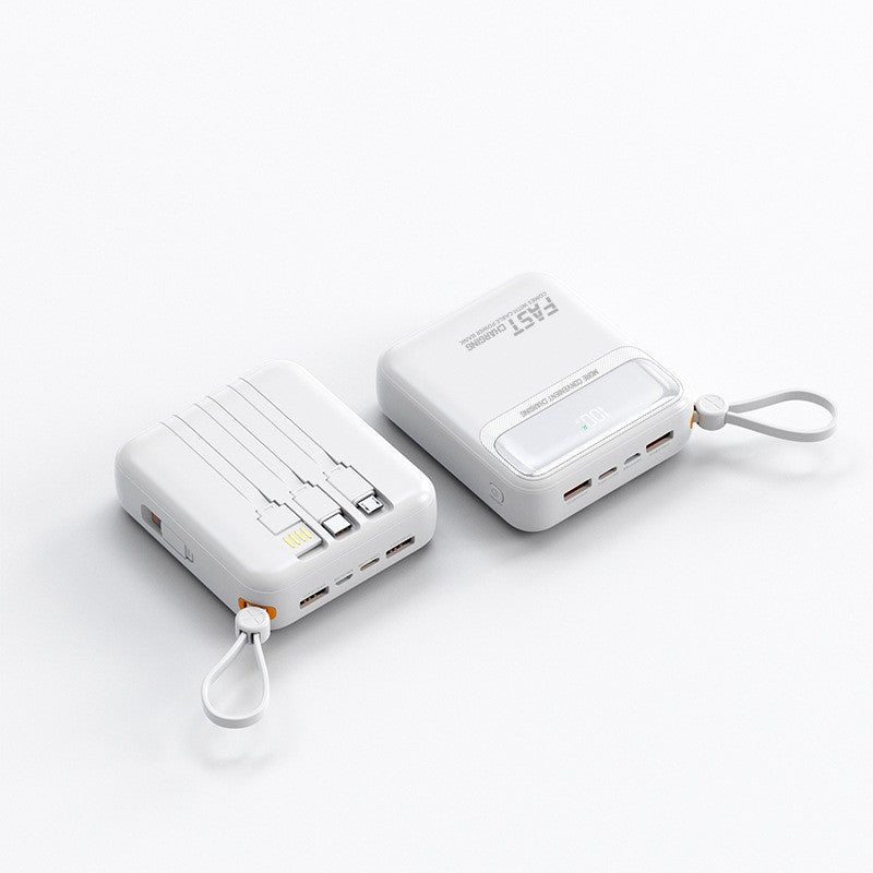 Portable power bank with integrated cables and multifunctional charging port Stornfield