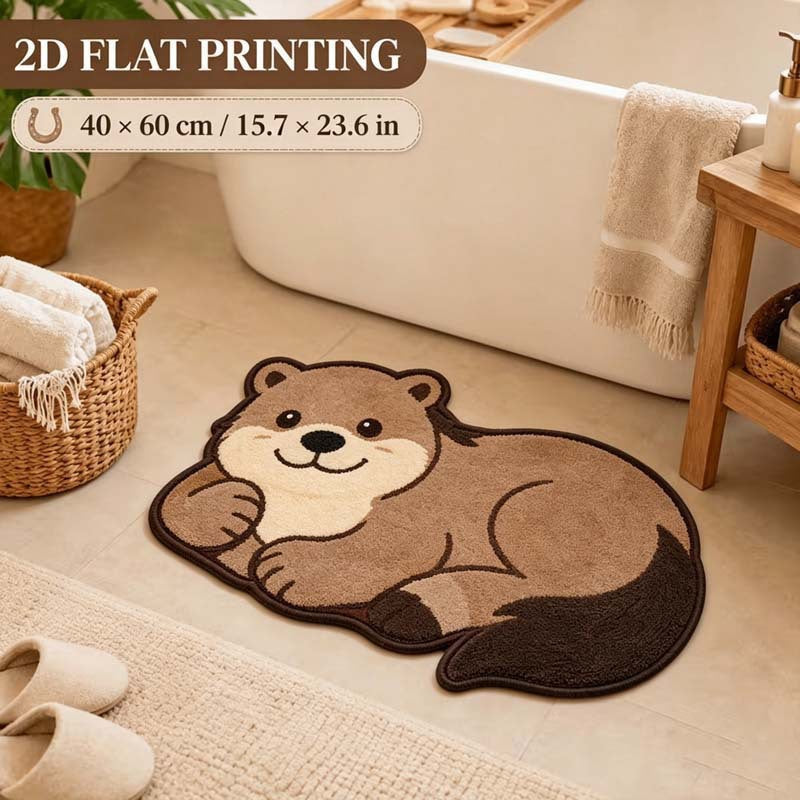 Playful Red Panda Bath Mat