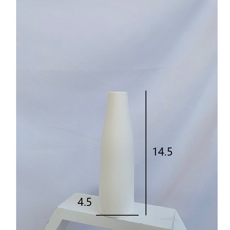 Elegant Ribbed Ceramic Vase Stornfeild