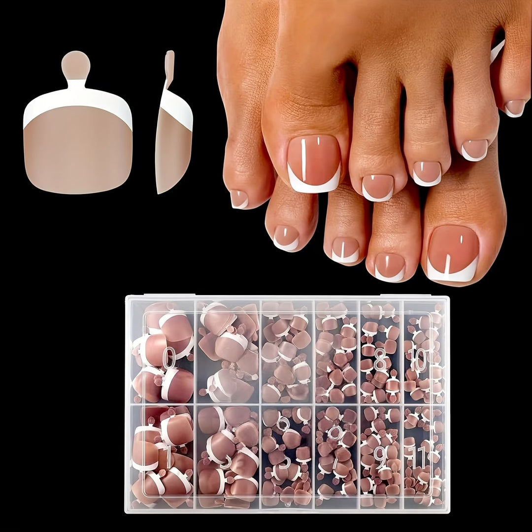French Tip Nail Extensions Set Stornfield
