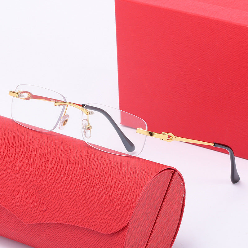 Women's elegant half-frame glasses with comfortable nose pads Stornfield