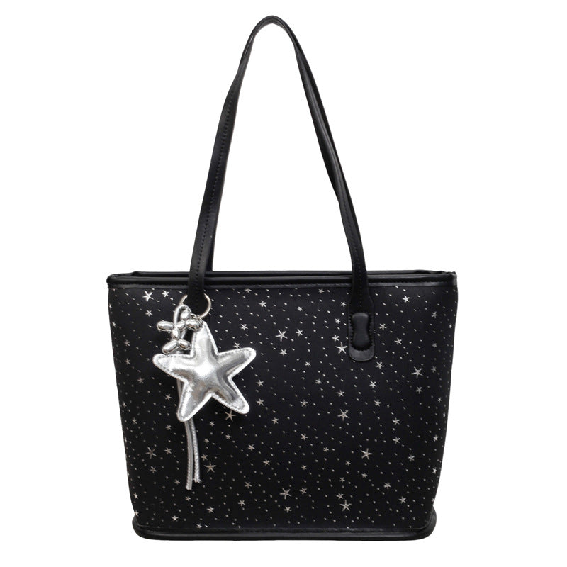 Trendy Star-Print Tote Bag Stornfield