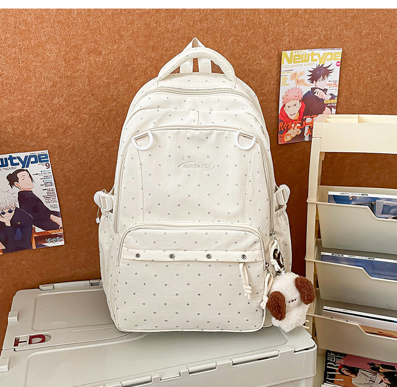 Stylish Multi-Pocket Backpack with Cute Accessories Stornfield