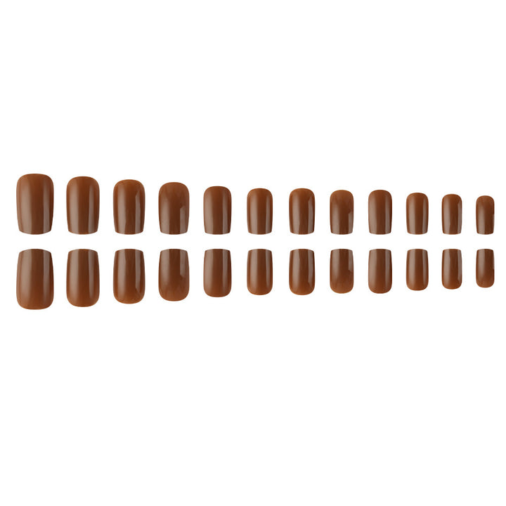 Glossy Square Tip Press-On Nails Stornfield