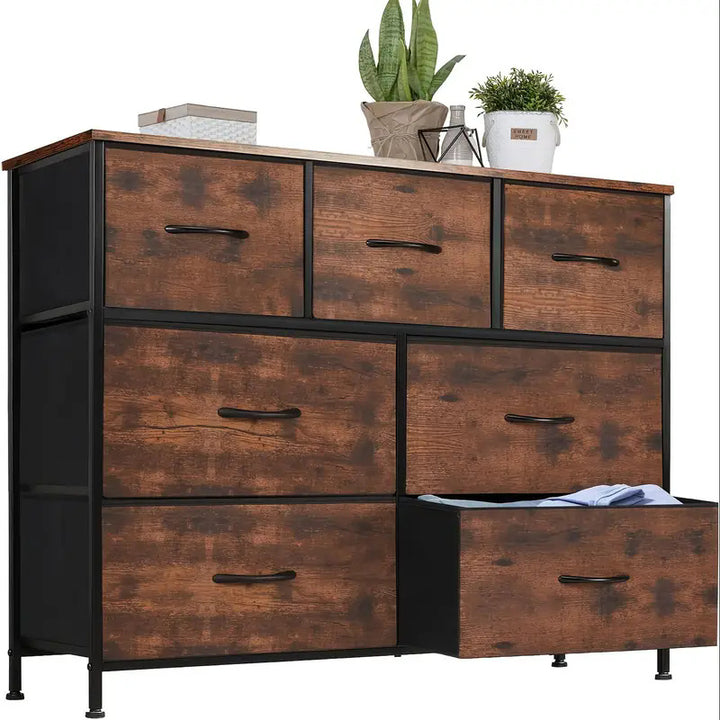 Industrial-Style Fabric Storage Dresser Stornfield