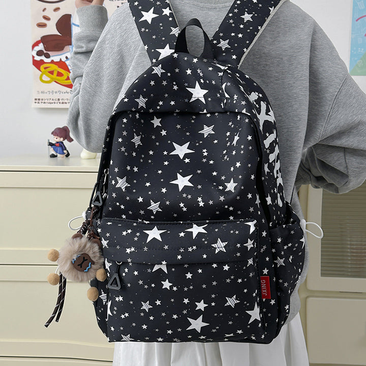 Star-Printed Cute Backpack Stornfield
