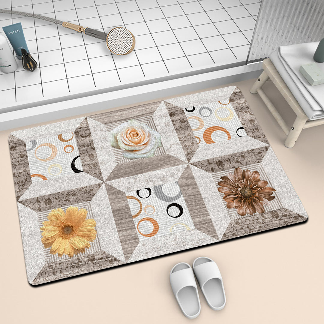 Artistic Mosaic Bath Mat Stornfield
