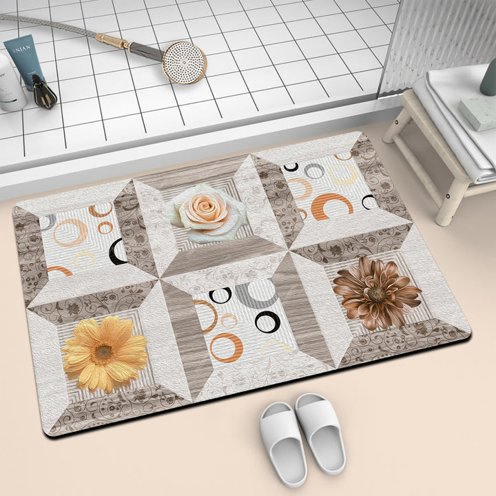 Artistic Mosaic Bath Mat Stornfield