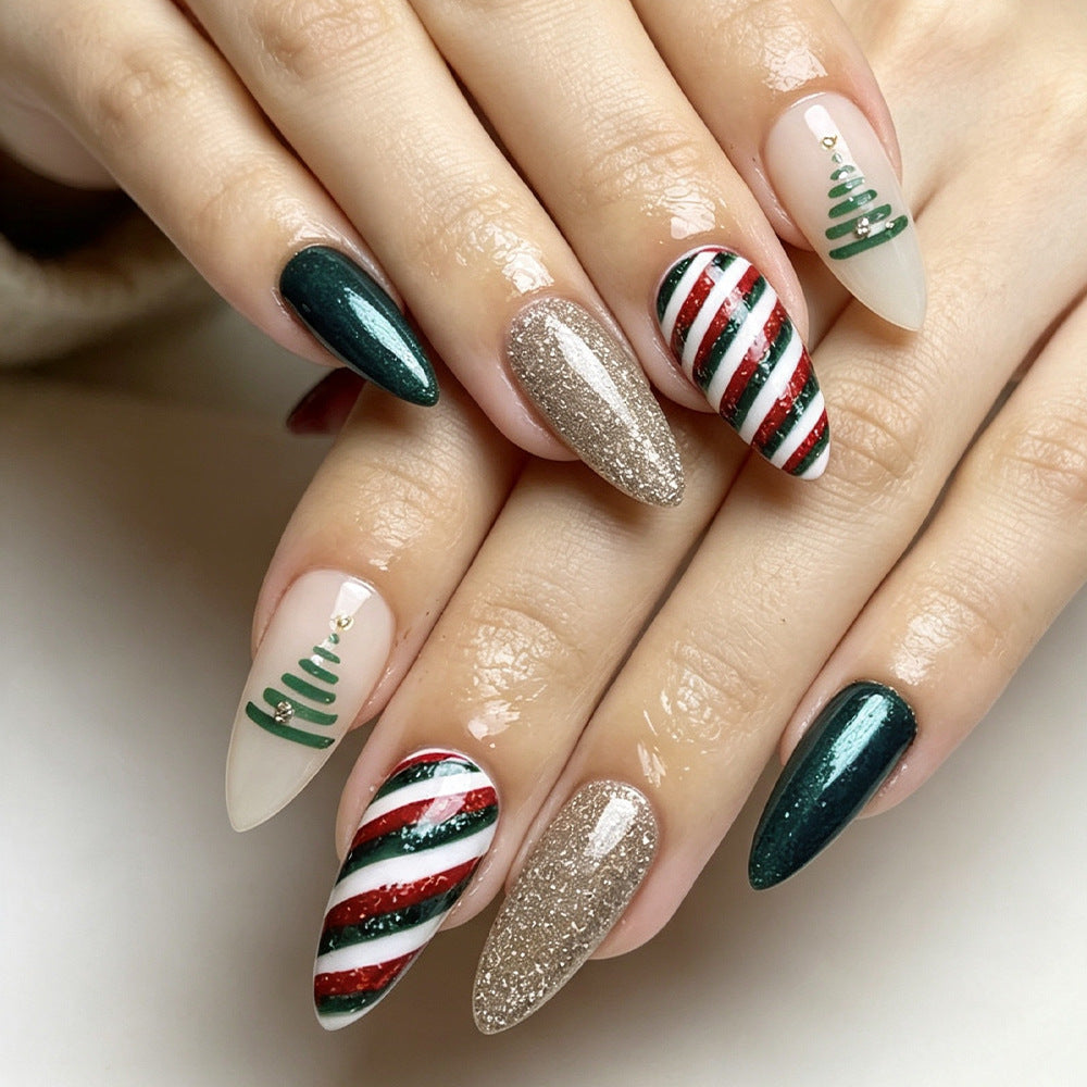 Festive Themed Press-On Nail Set Stornfield