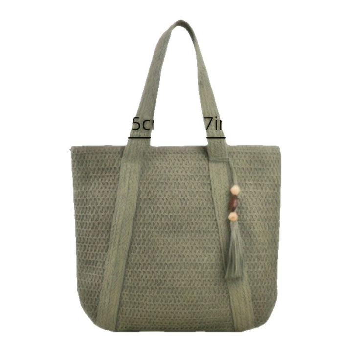Spacious shopping bag with textured fabric pattern Stornfield
